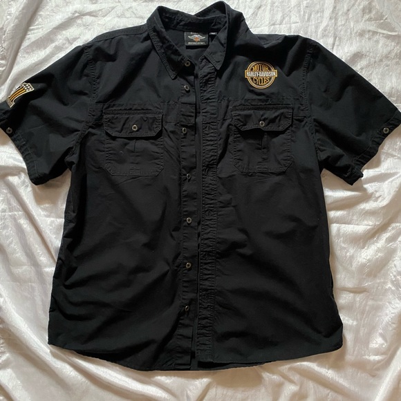 Harley Davidson Mens 2 XL button down short sleeve shirt- SOLD 4/15/2022 - Picture 1 of 7